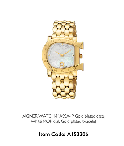 Aigner Watch Massa Gold
