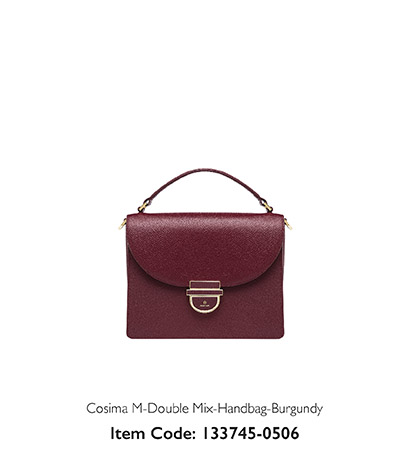 Aigner Woman Handbag Cosima Burgundy